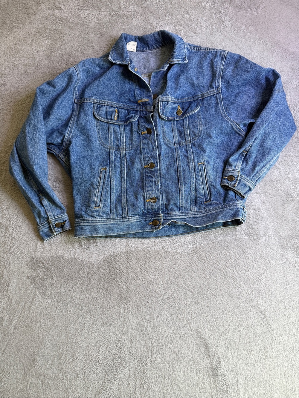 Vintage Lee Blue Denim Jacket - Medium